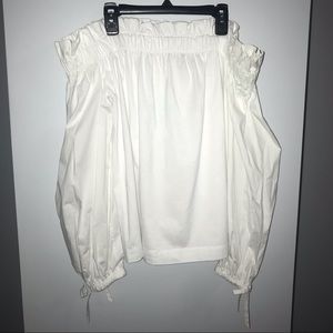 Banana republic off the shoulder white top